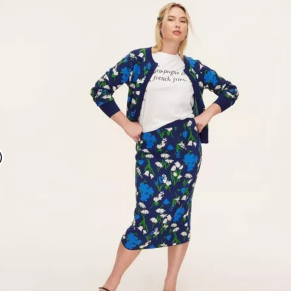 Kate Spade Jaguar‎ Knit Midi Skirt - Picture 1 of 7